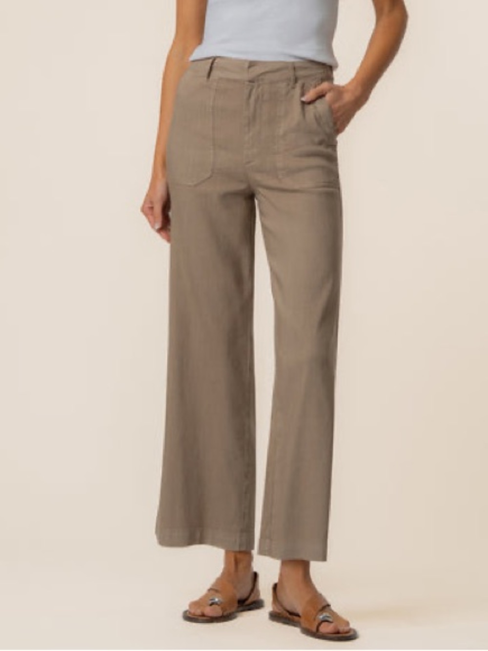 Kut from the Kloth NWT Topaz Linen Wide Leg Pant